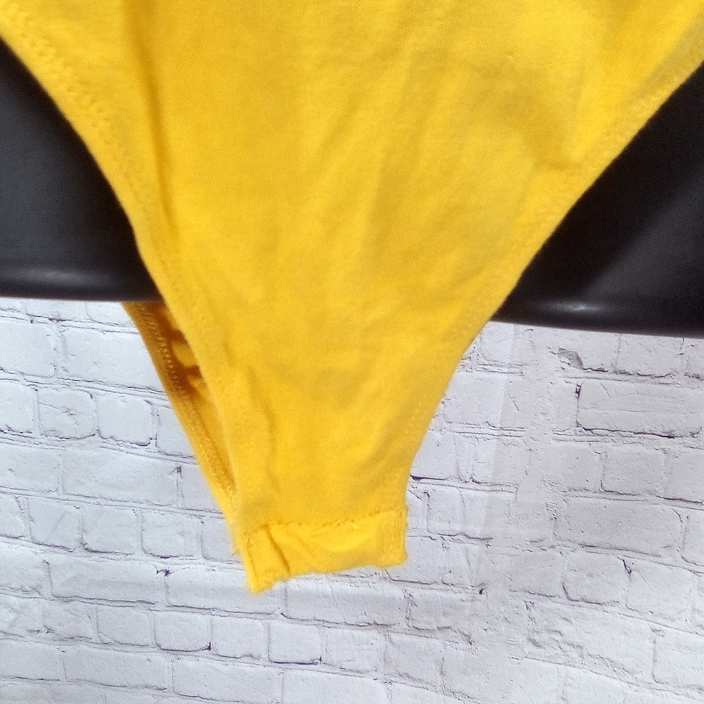 Yellow off shoulder bodysuit. - Picture 4 of 7
